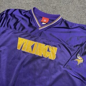 Vintage Minnesota Vikings NFL Jersey Spellout Embroidered Castrol Jersey Sz XL